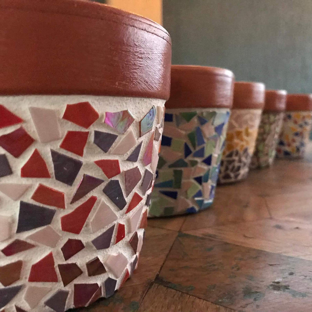 How to Mosaic a Terracotta Pot